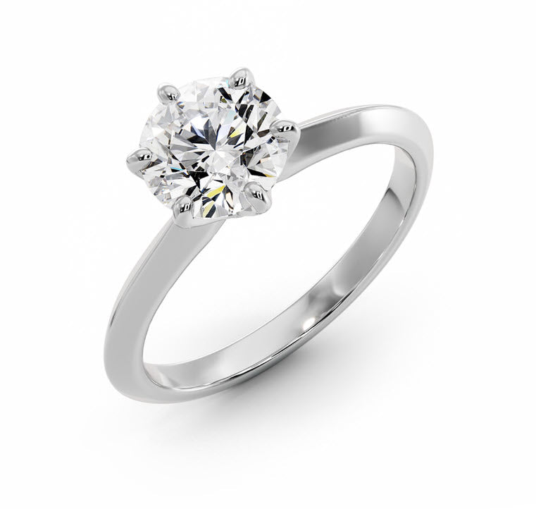 Stefani Classic 6 Prong Engagement Ring